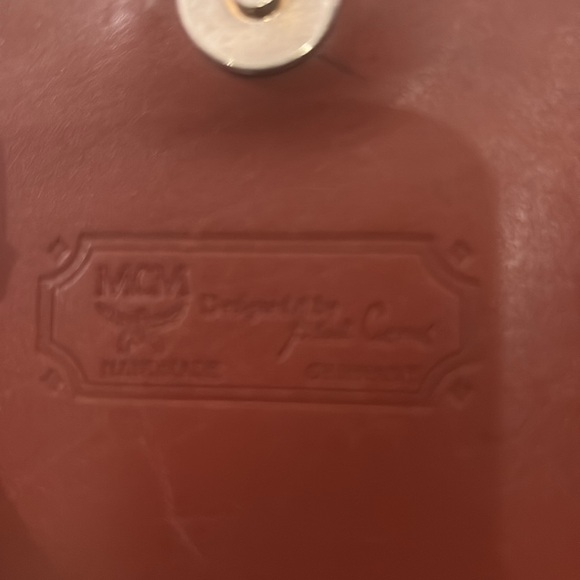 EUC MCM Vintage gorgeous handbag monogram labeled tan/ black - Picture 4 of 12